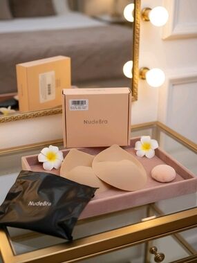 Adhesive Silicone Strapless Bra Pads - Nude